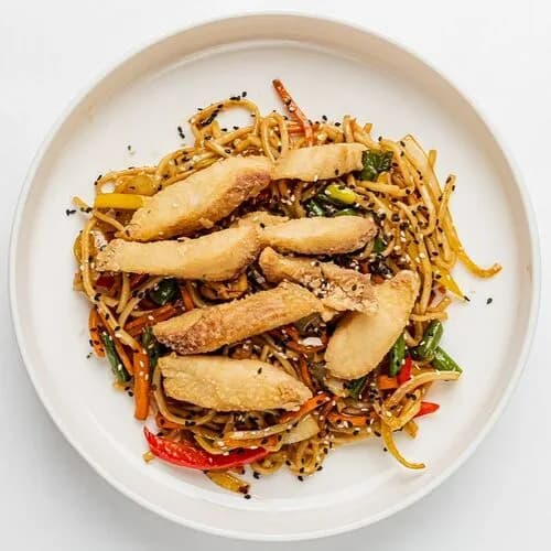 Лапша Удон с филе рыбы