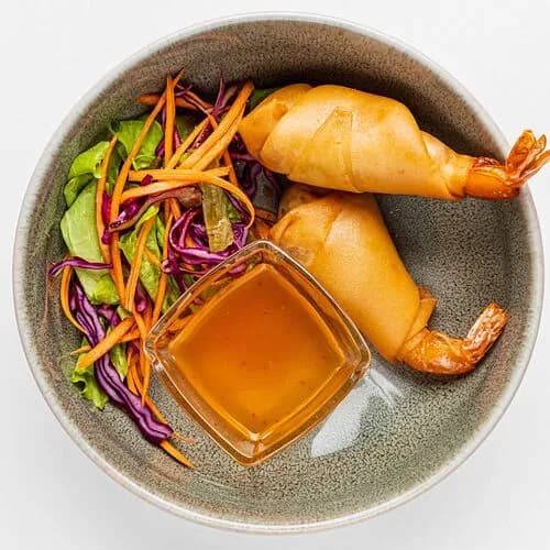 Спринг роллы с тигровыми креветками