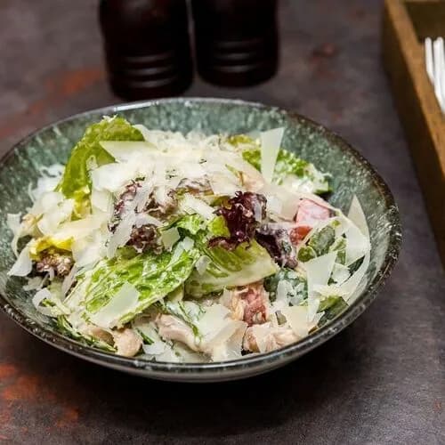 Салат с цыпленком су-вид