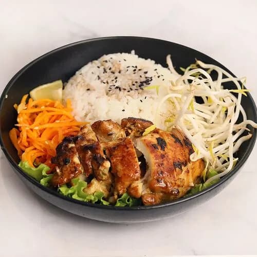 Лимонный цыпленок с рисом