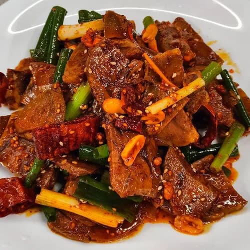 Острые ломтики говядины