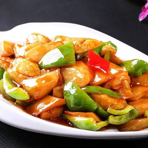 Жареные баклажаны с картофелем и перцем