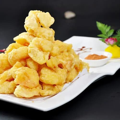 Обжаренные очищенные креветки