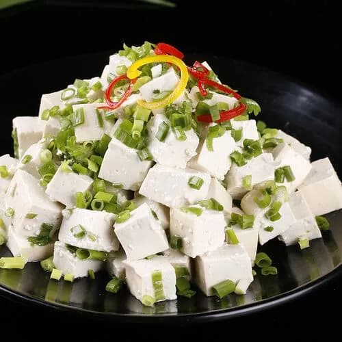 Тофу с зеленым луком