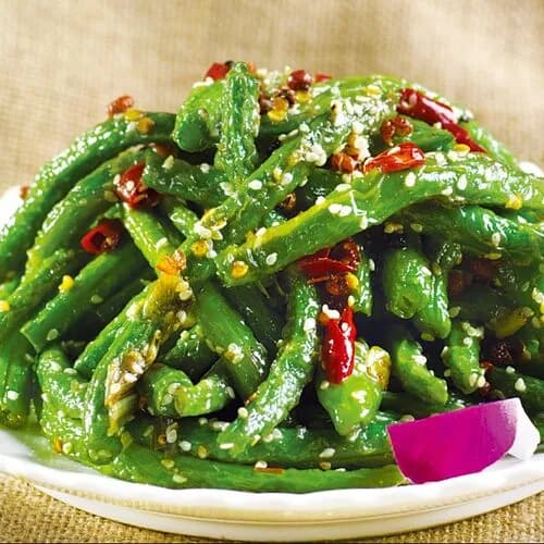 Обжаренная стручковая фасоль с чесноком