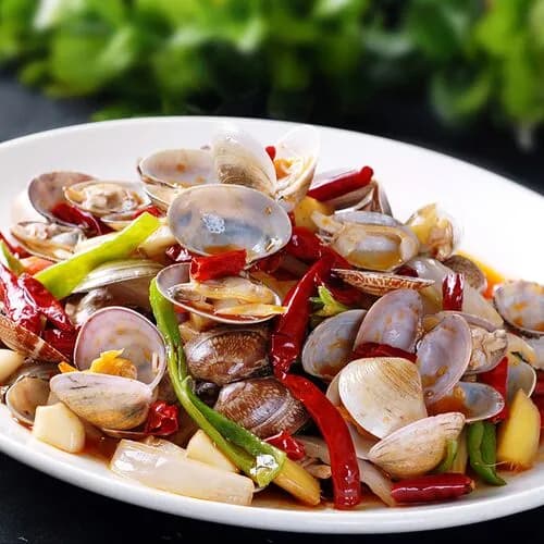 Острые жареные вонголе