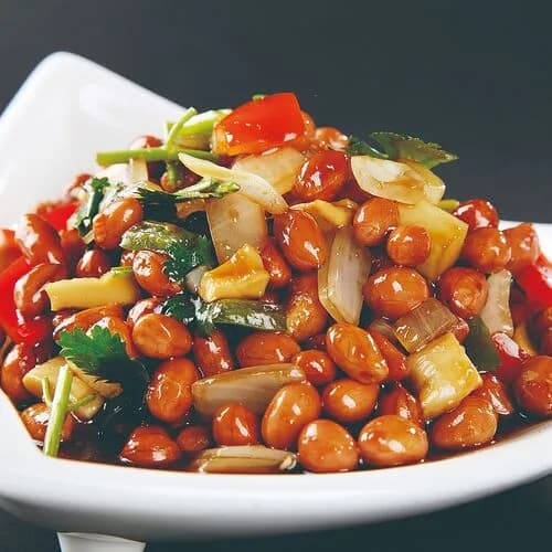 Арахис в кислом соусе