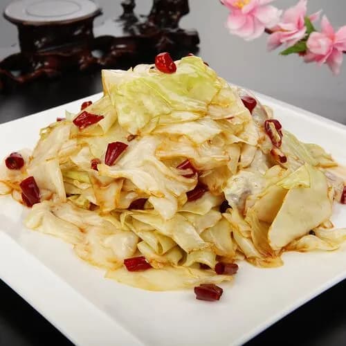 Острая обжаренная капуста