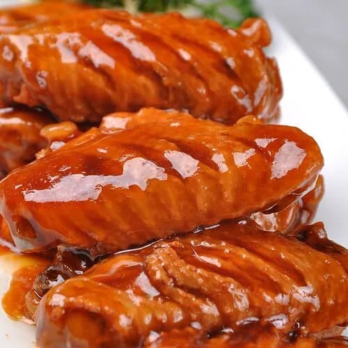 Куриные крылья в карамельном соусе