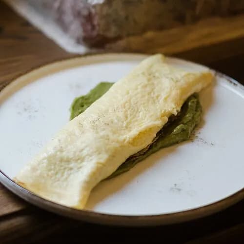 Французский омлет с креветками