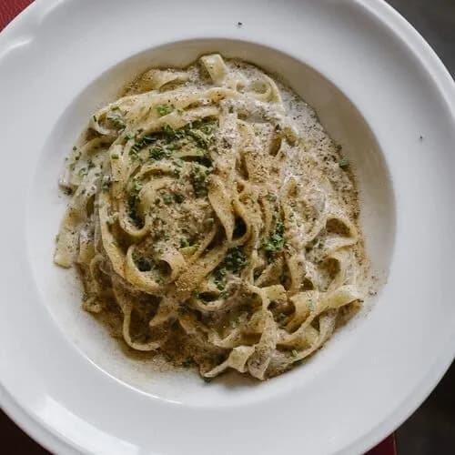 Трюфельная паста с грибами