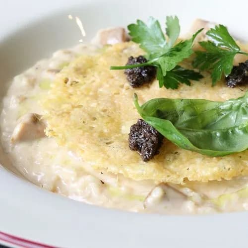Ризотто с белыми грибами и трюфелем