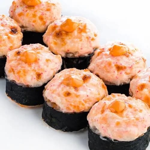 Запеченный ролл с острым лососем