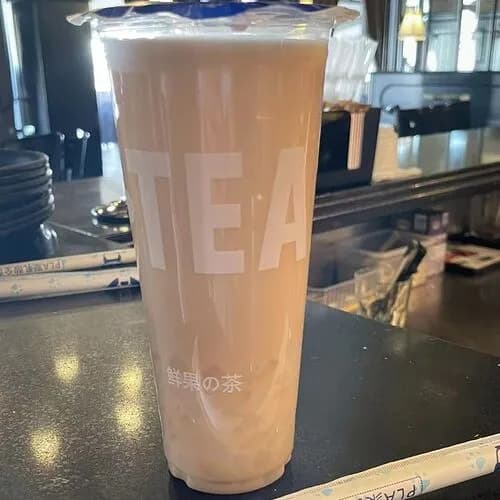 Молочный чай с кокосовым желе