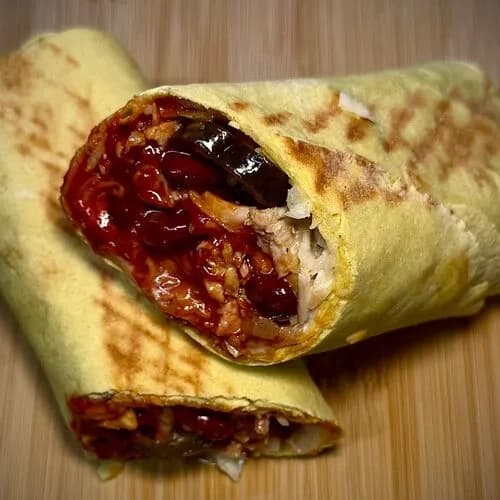 Курочка BBQ с икрой запечённых овощей на гриле