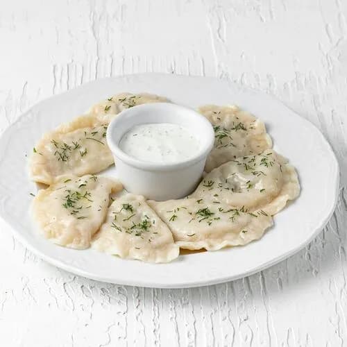 Вареники с картофелем, грибами и луком