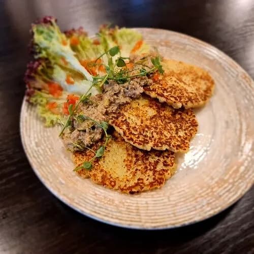 Драники с говядиной