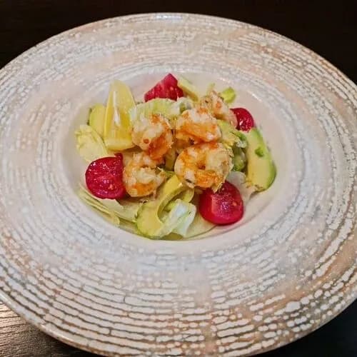 Салат с креветками