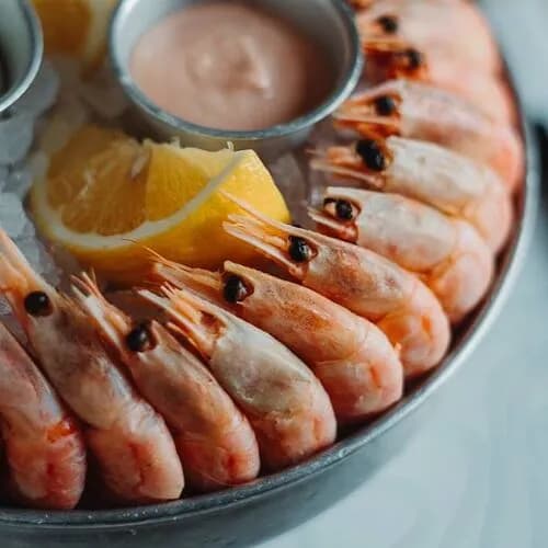 Магаданские креветки на льду