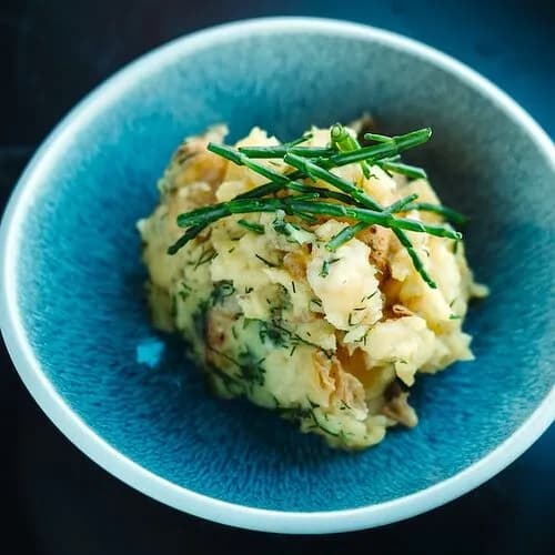 Толченый картофель с травами