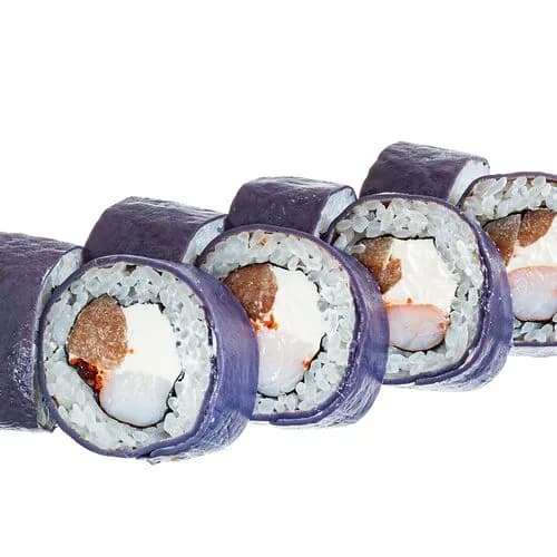 Ролл с копченой грушей и креветкой