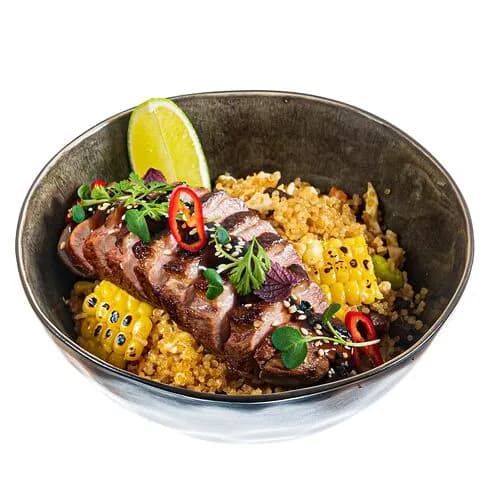 Киноа вок с уткой