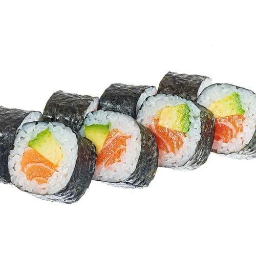 Ролл с лососем и авокадо