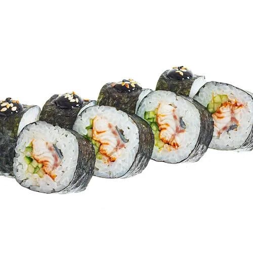 Ролл с угрем и огурцом