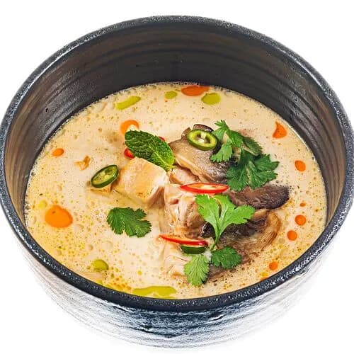 Суп с цыпленком и кокосовым молоком