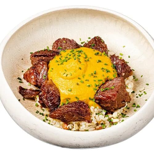 Рис с жёлтым карри и говядиной