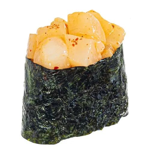 Гункан острый морской гребешок