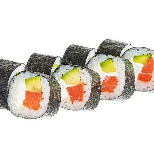 Ролл с копченым лососем и сливочным сыром