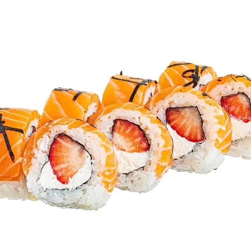 Ролл Филадельфия с клубникой