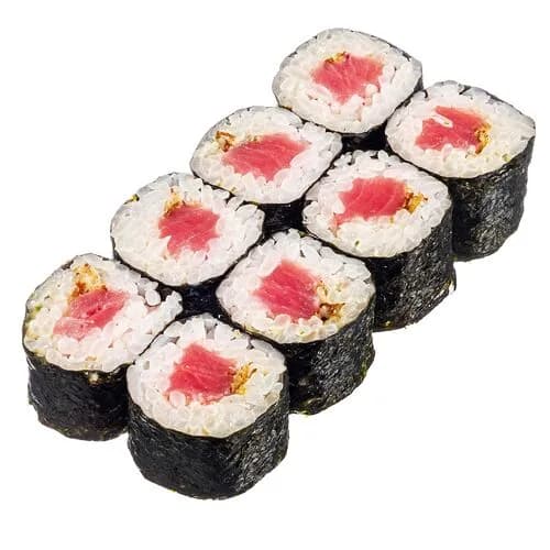 Мини-ролл с тунцом и соусом кешью