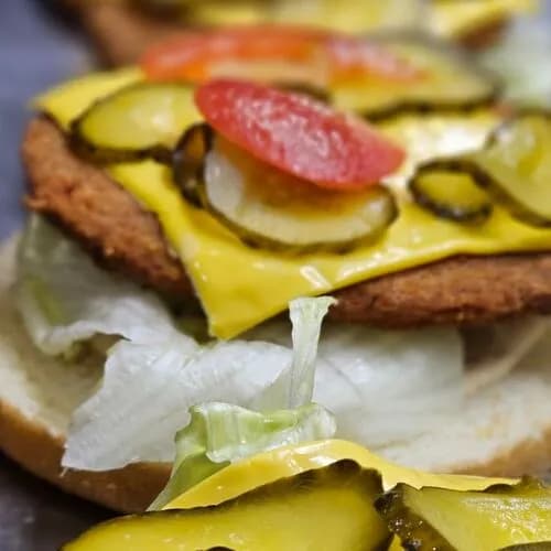 Чизбургер с курицей