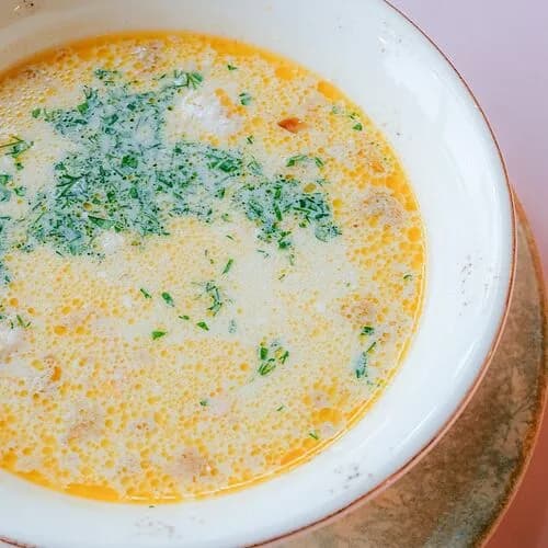 Сливочный рыбный суп