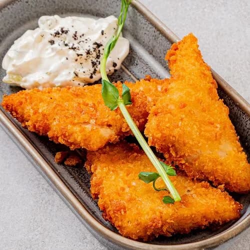 Рыба Панко с соусом тартар