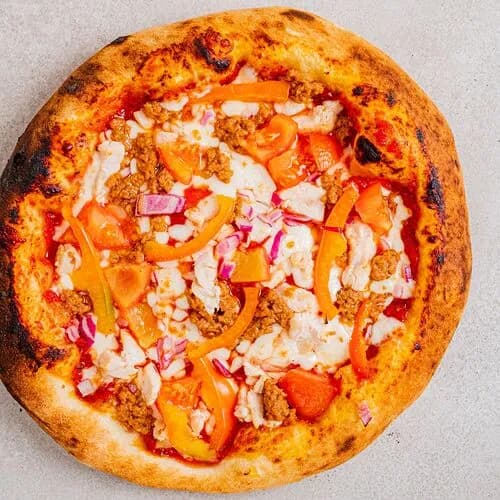 Пицца по-турецки с рубленной говядиной