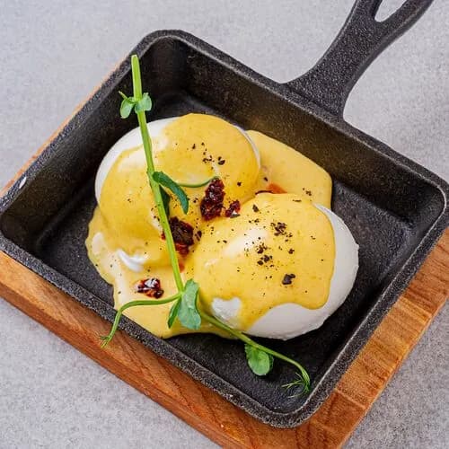 Пашот под голландским соусом