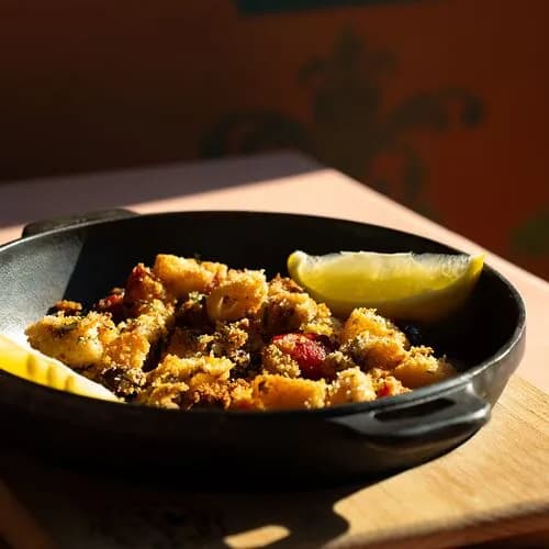 Запеченные бейби-кальмары Gratinati