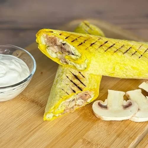 Шаурма со сметаной и грибами