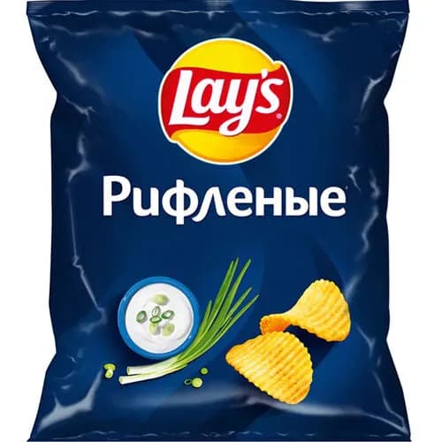 Чипсы Lay’s сметана и лук рифленые