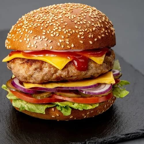 Чизбургер со свининой