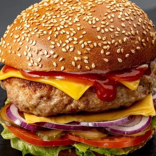 Чизбургер с курицей