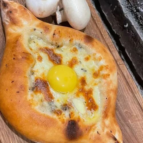 Хачапури по-Аджарски с грибами