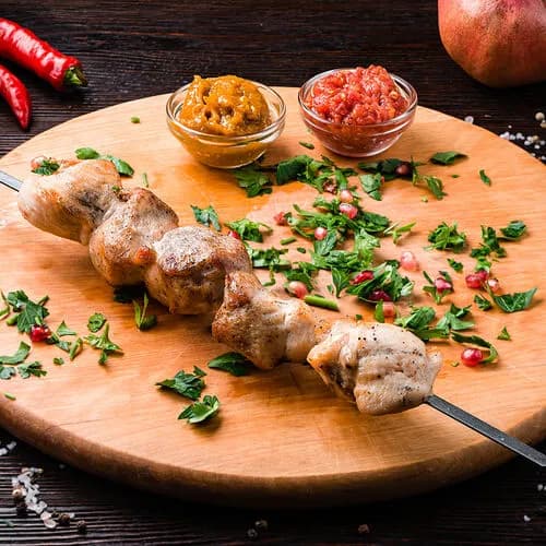 Шашлык из бедра птицы