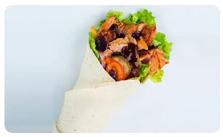 Донер барбекю в лаваше с говядиной