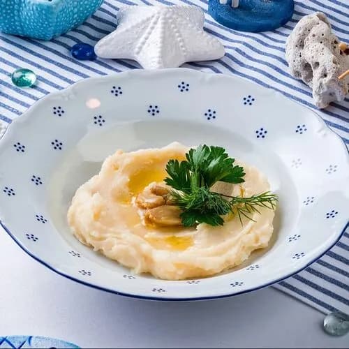 Картофельное пюре с печеным чесноком