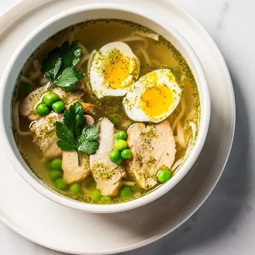 Куриный бульон с лапшой