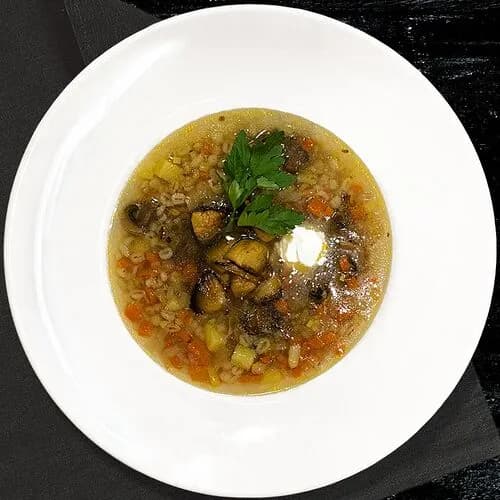 Суп с белыми грибами